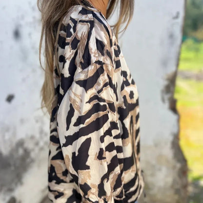 María - Bomberka zapinana na suwak ze wzorem zebry